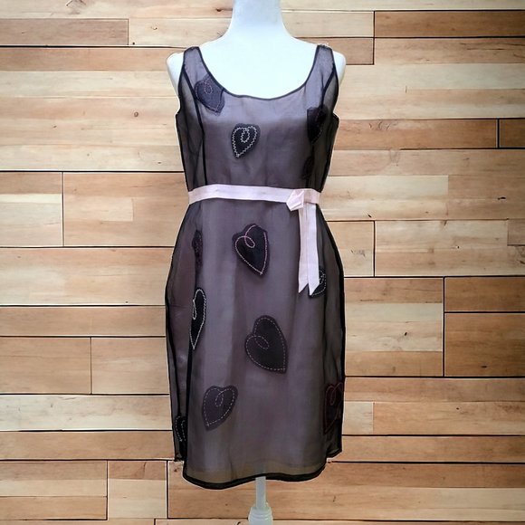 Seda Frenchmade Cocktail Dress with Hearts - Picture 1 of 10